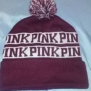 burgundy beanie